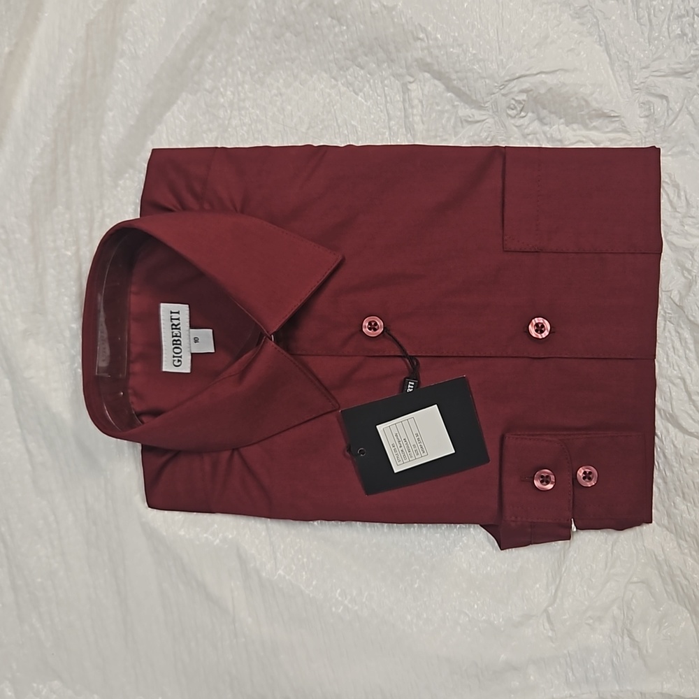 Gioberti dress shirt burgundy